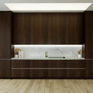 Cocina Lineal Colores Claros